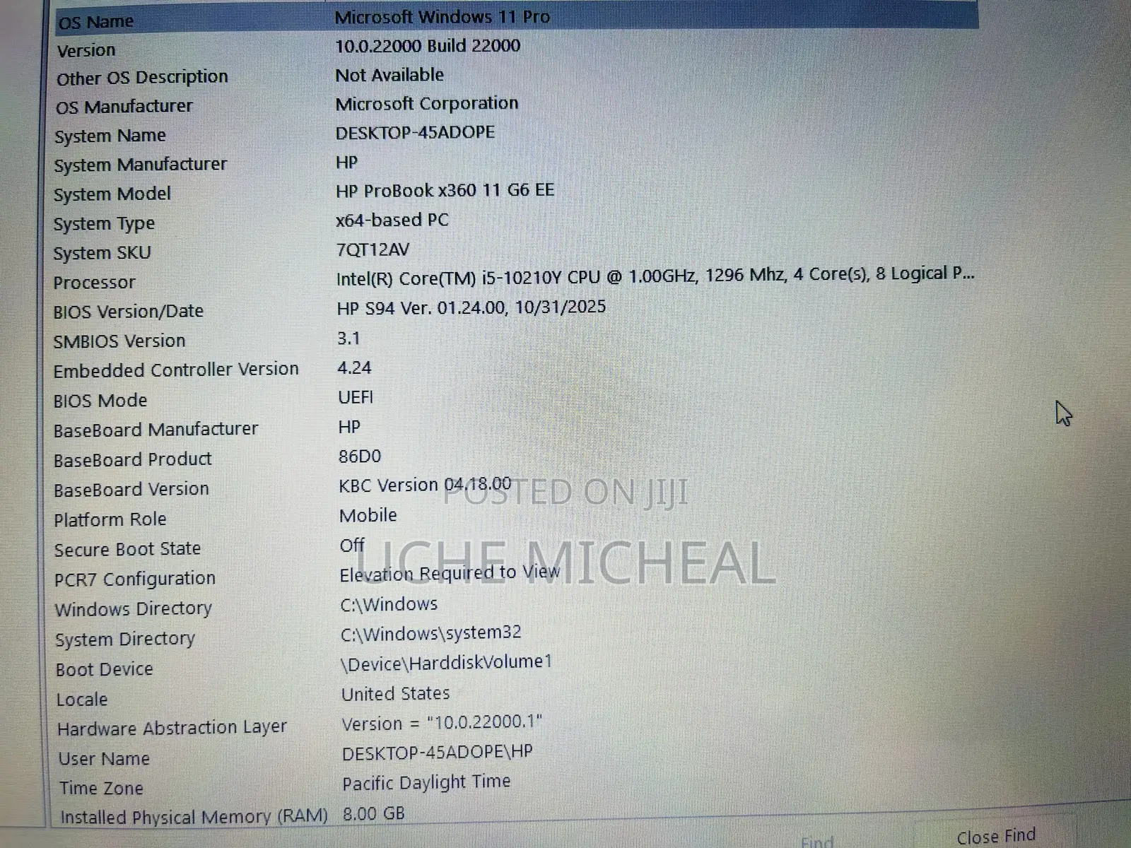 Laptop HP ProBook x360 11 G6 EE 8GB Intel Core i5 SSD 128GB