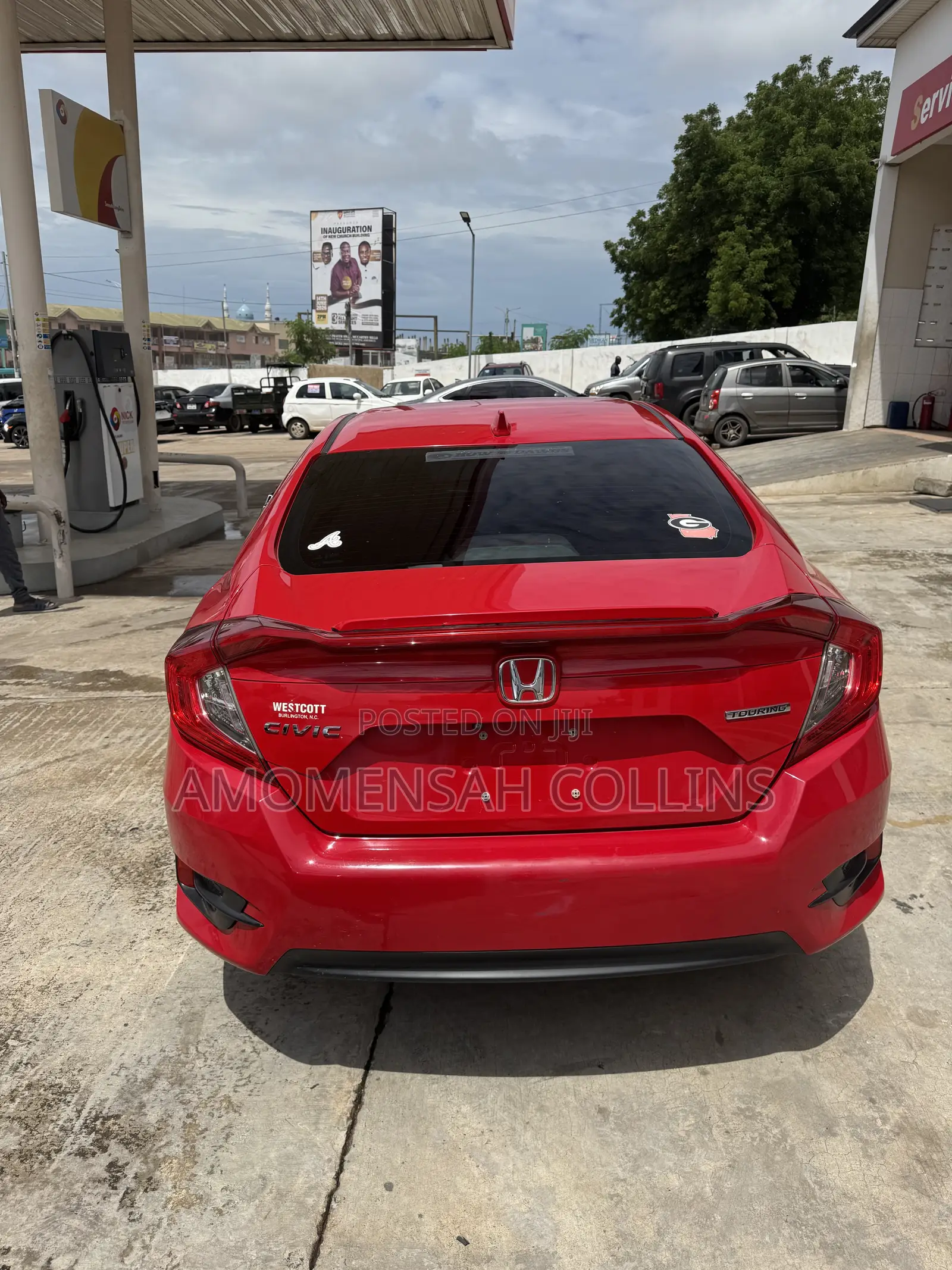 Honda Civic Touring 4dr Sedan (1.5L 4cyl) 2016 Red