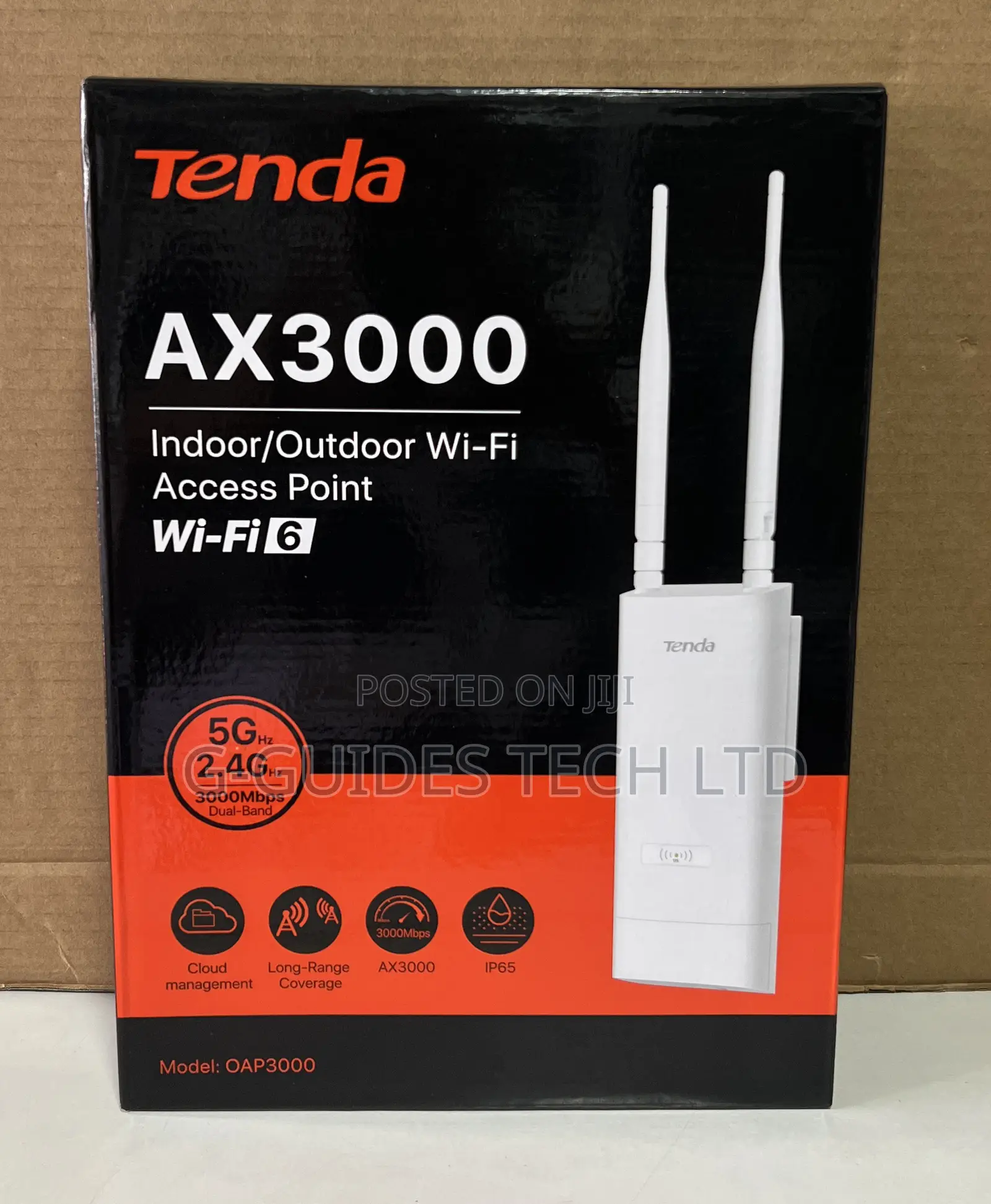 Tenda Oap3000 Ax3000 Indoor/Outdoor Wi-Fi-6 Access Point