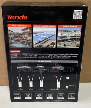 Tenda Oap3000 Ax3000 Indoor/Outdoor Wi-Fi-6 Access Point
