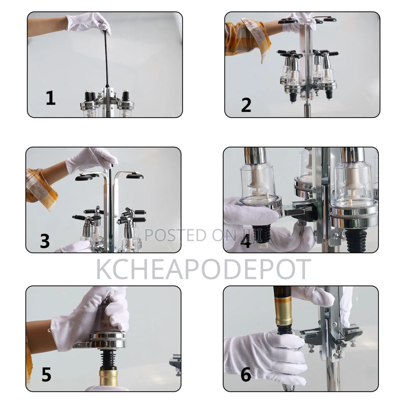 Luxury 4 And 6-bottle Bar Butler Dispenser For Sale