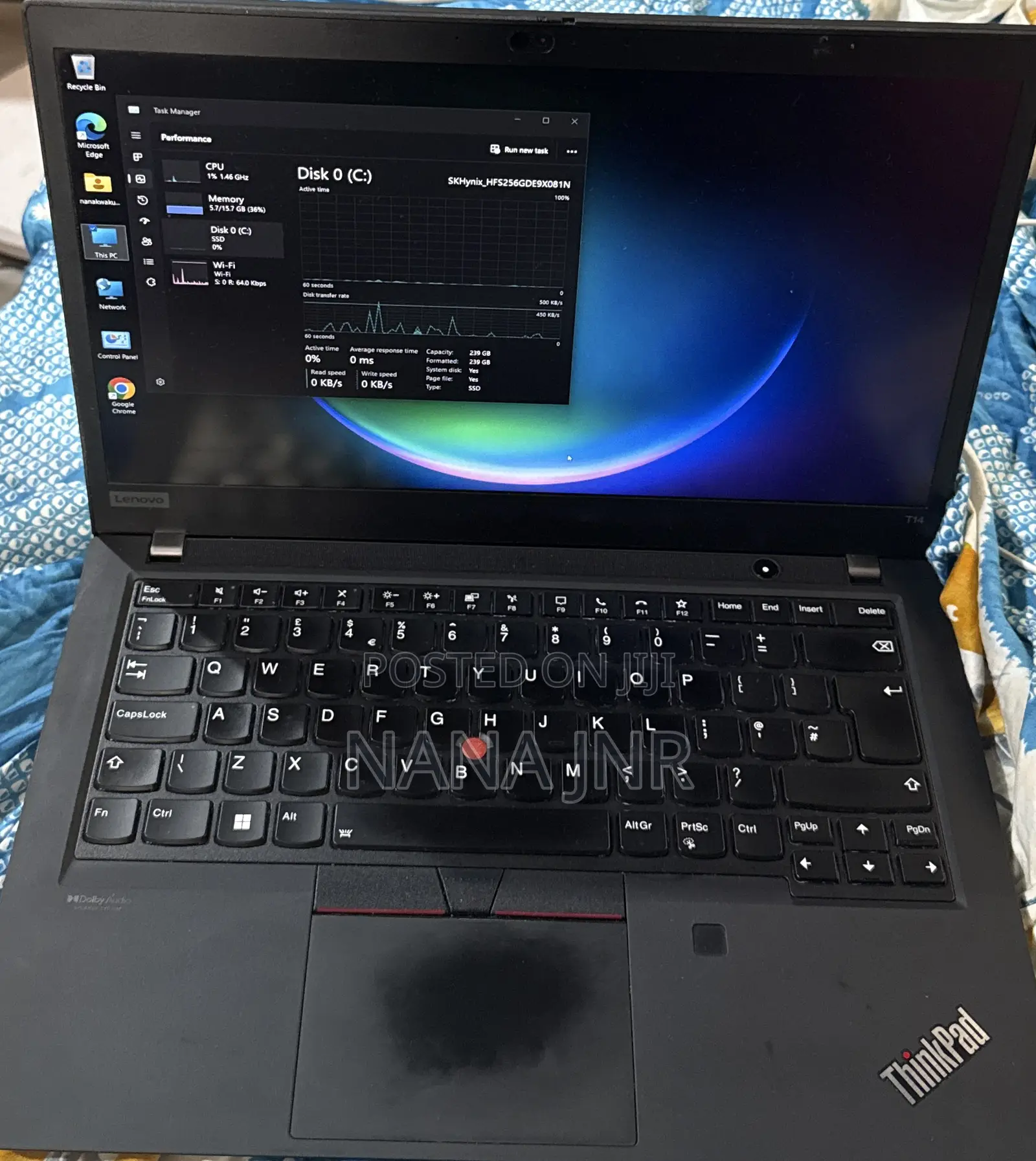 Laptop Lenovo ThinkPad T14 16GB Intel Core i7 SSD 256GB