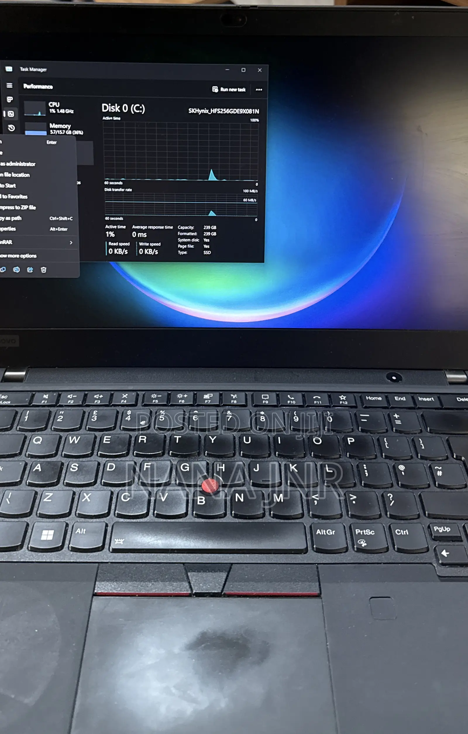 Laptop Lenovo ThinkPad T14 16GB Intel Core i7 SSD 256GB