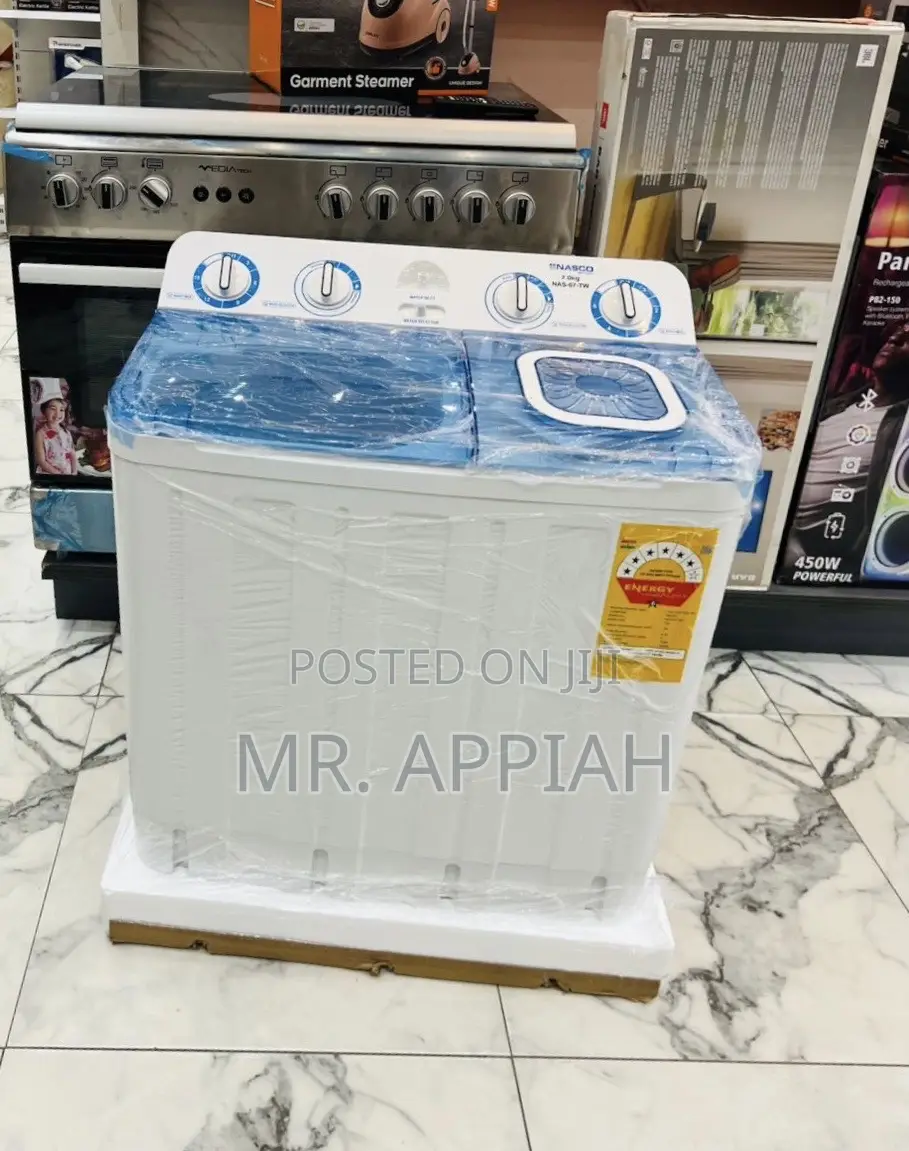 Durable Body Construction Nasco 7kg Spin Dry Electric Washing Machine