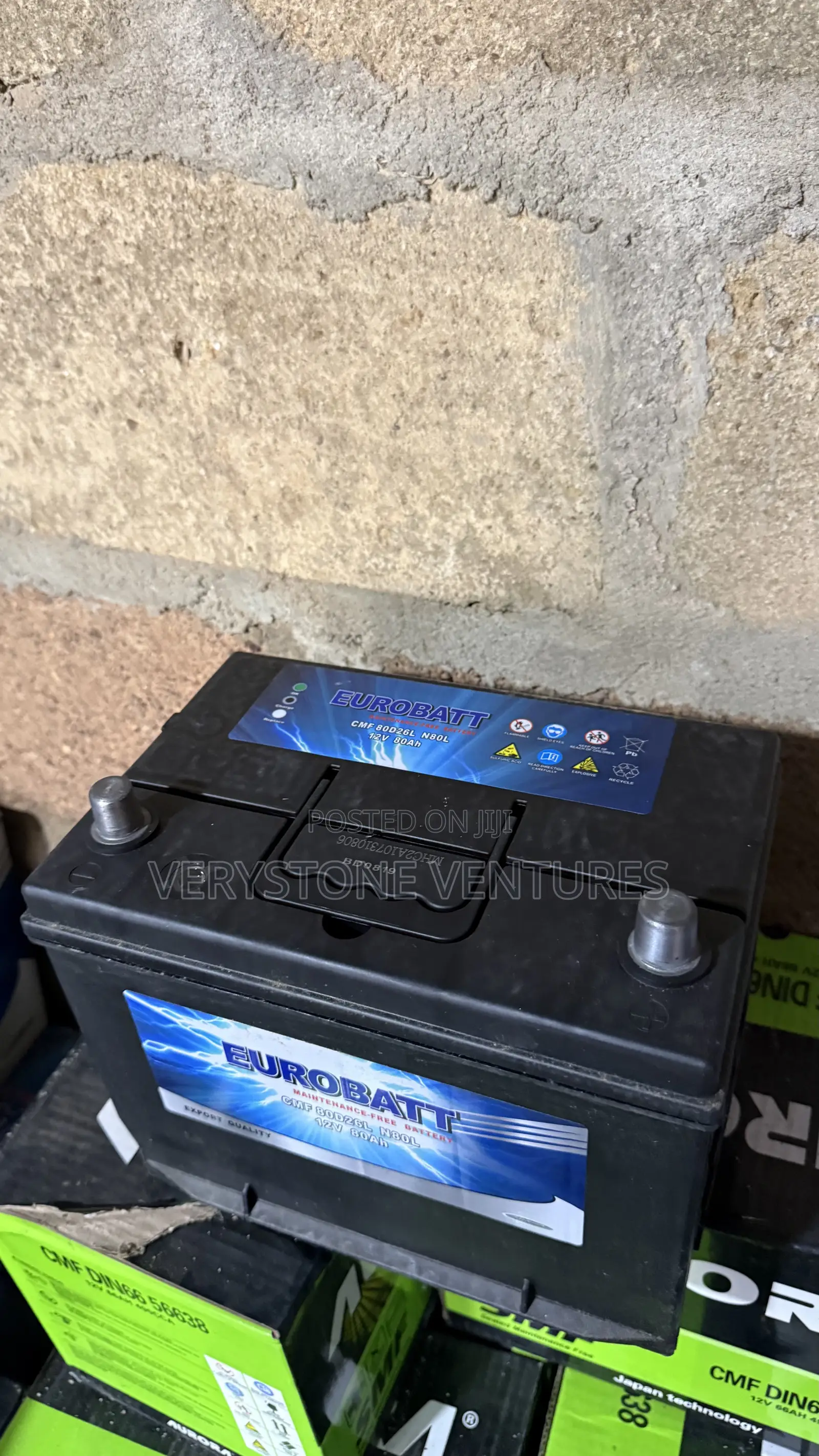 Eurobatt 80ah Block Car Battery