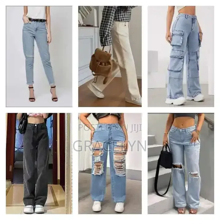 Ladies Branded Tear Jeans