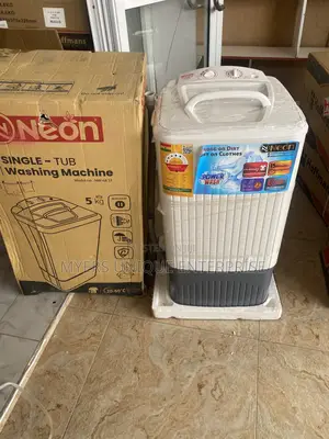 Portable 5kg Washing Machine-Neon Single Tub-Hostel Size