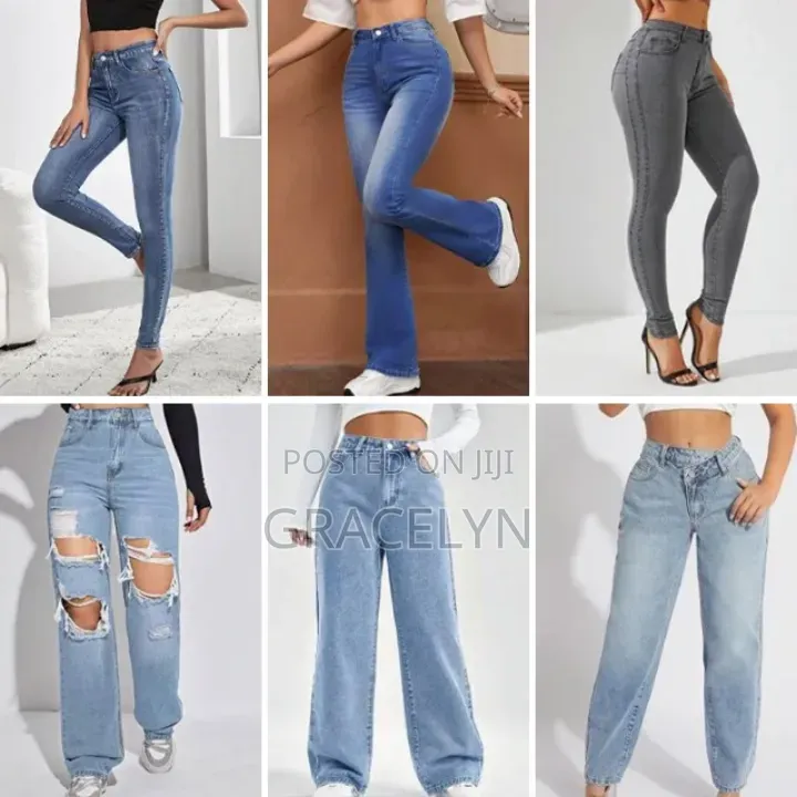 Ladies Branded Tear Jeans