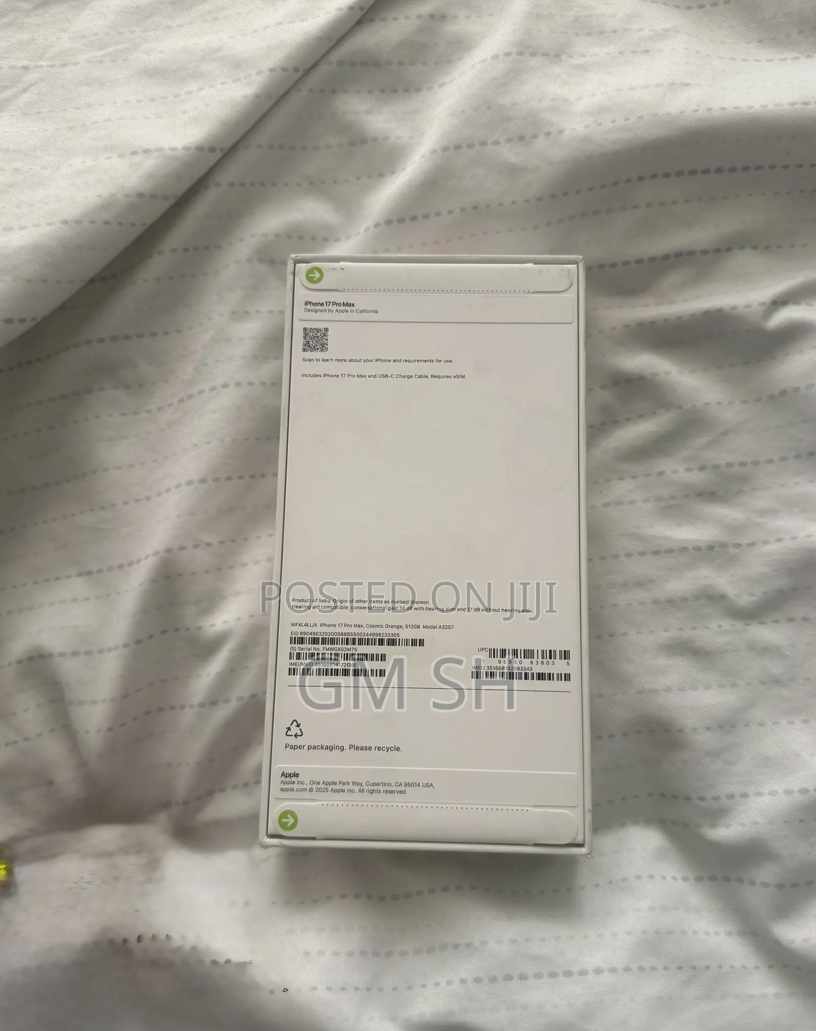 New Apple iPhone 17 Pro Max 512 GB Orange