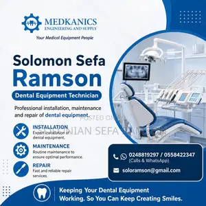 Installation. Maintenance. Repair. Of All Dental Equipment.