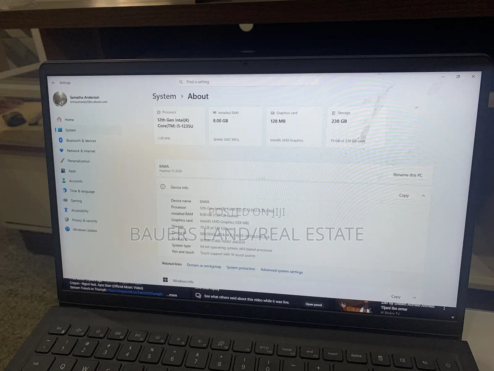 Laptop Dell Inspiron 15 8GB Intel Core i5 HDD+SSD 500GB