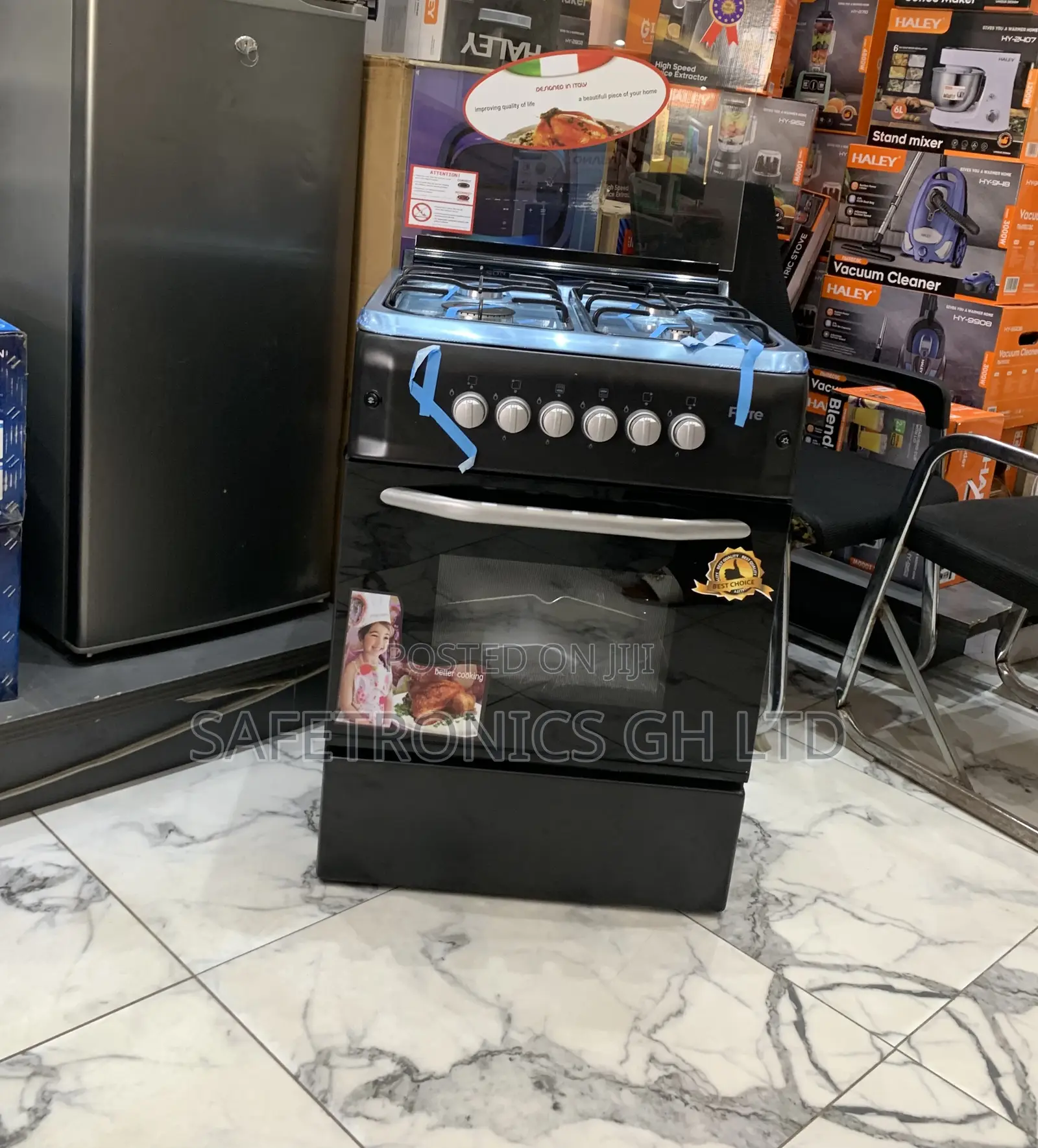 Premium Black New 50x60 ( New Line) Ferre 4 Burner Gas Cooker