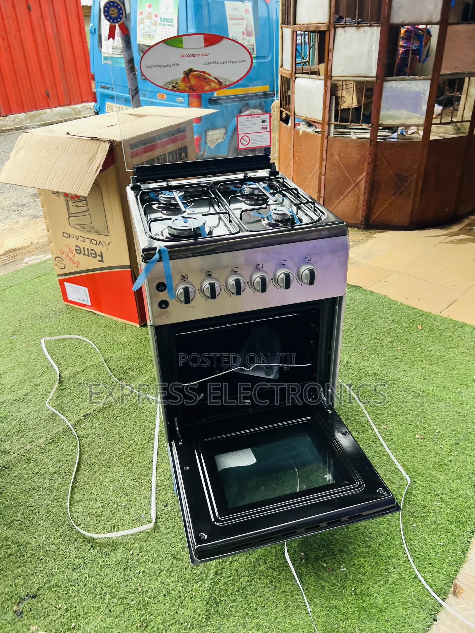 Available Now at Store New Line Gas Cooker Oven 4burner 50/60