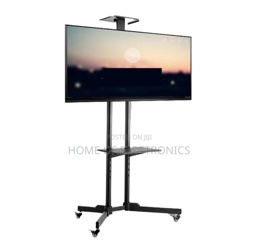 Plenty in Store Universe Movable Trolley Stand With Wheels(32-70)
