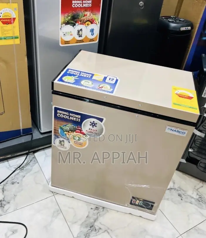 Original Nasco 150l Single Door Chest Freezer(Gold)Nas-200fl