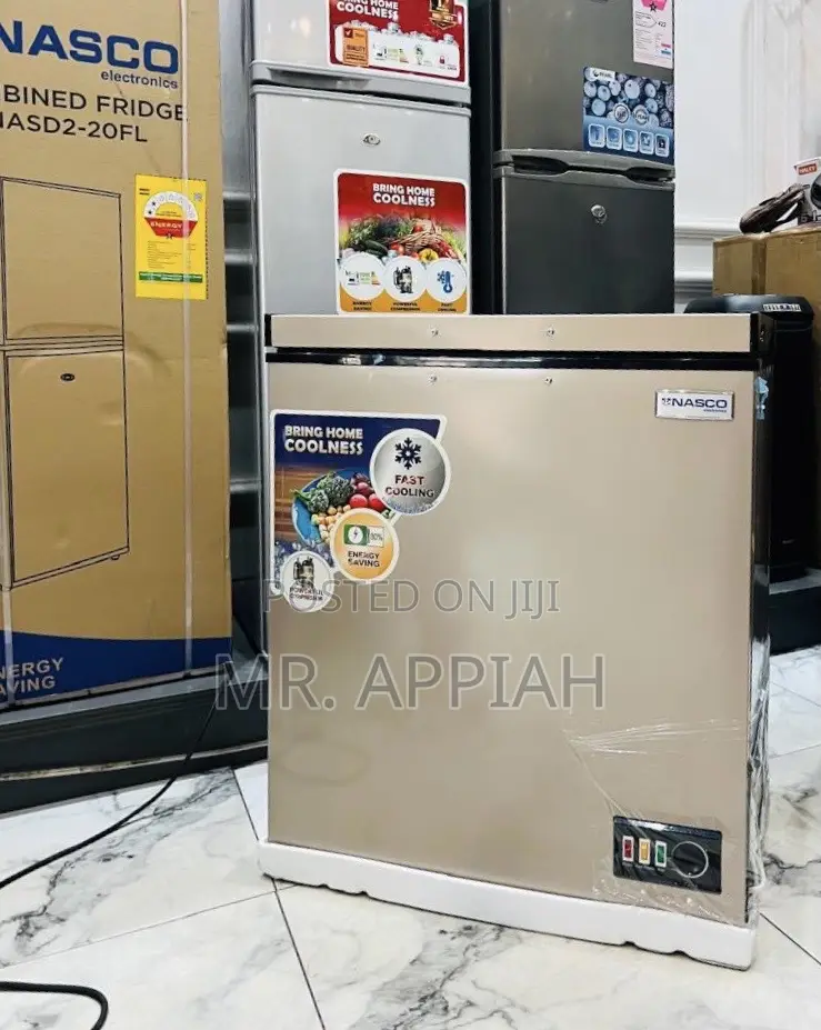 Get Nasco Single Door Chest Freezer(Nas-200fl)Gold,150liters
