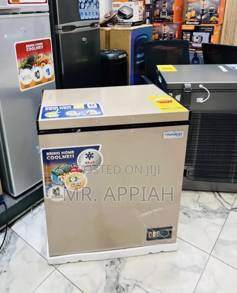 Check Out Nasco 150l 1 Door Chest Freezer(Nas-200fl)Gold 