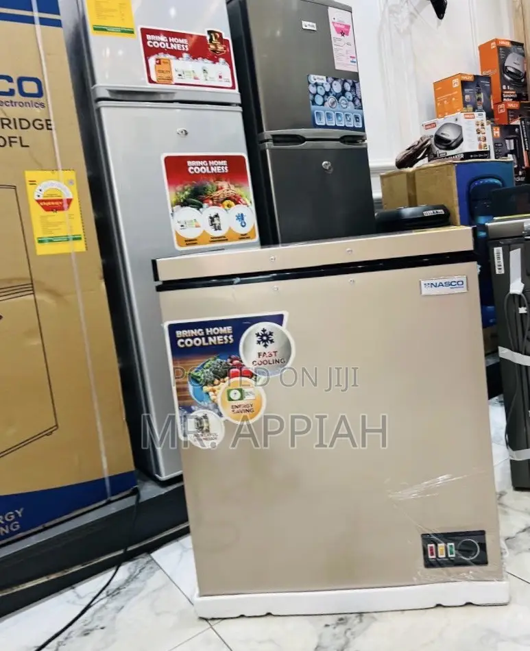 Supreme Quality Nasco 150l 1 Door Chest Freezer(Nas-200fl)Gold 