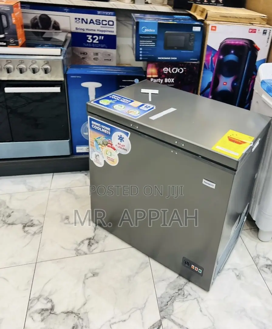 Super Affordable Nasco 200l 1 Door Electric Chest Freezer(Gray)
