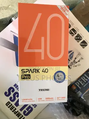New Tecno Spark 40 Pro 256 GB Black
