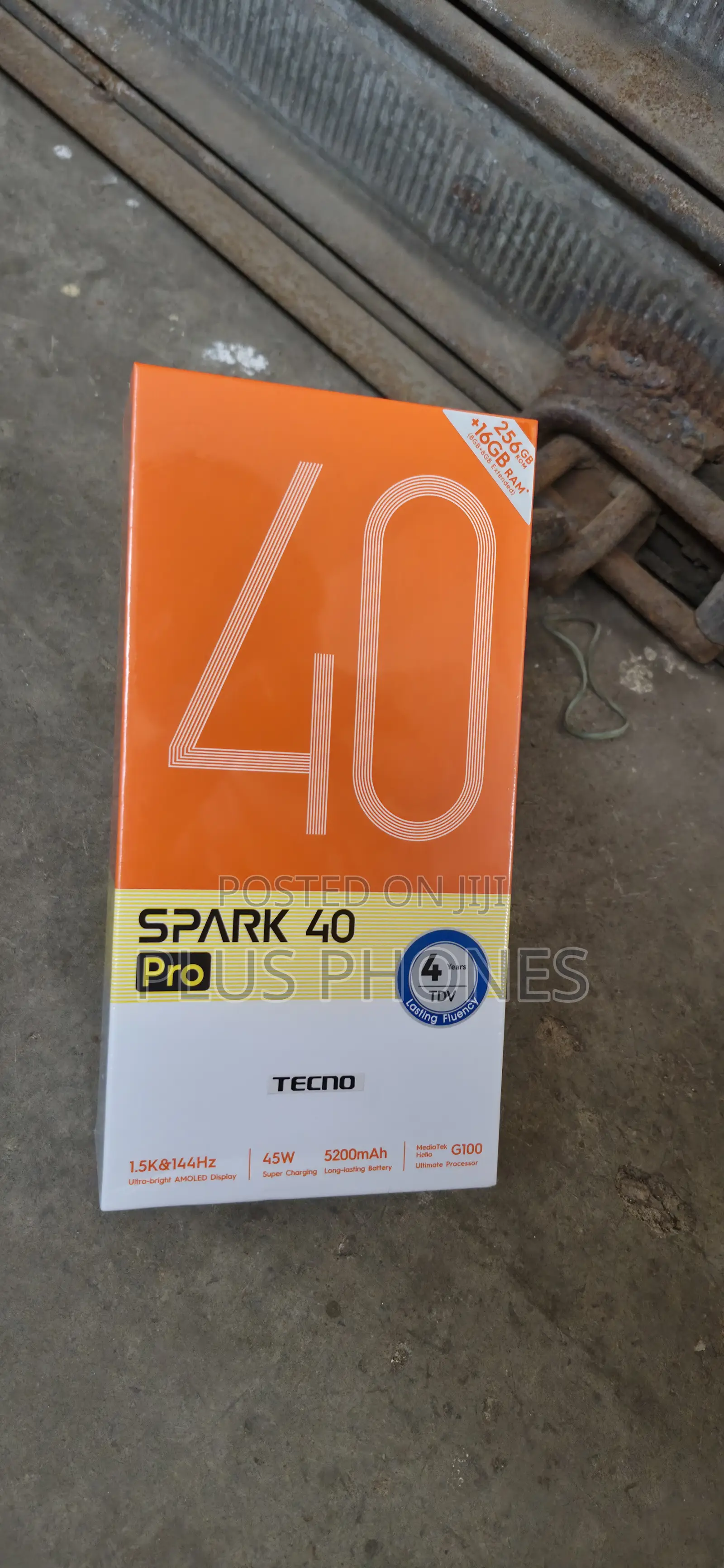 New Tecno Spark 40 Pro 256 GB Black