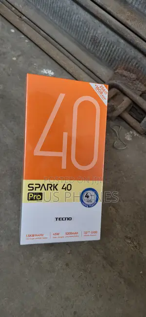 New Tecno Spark 40 Pro 256 GB Black