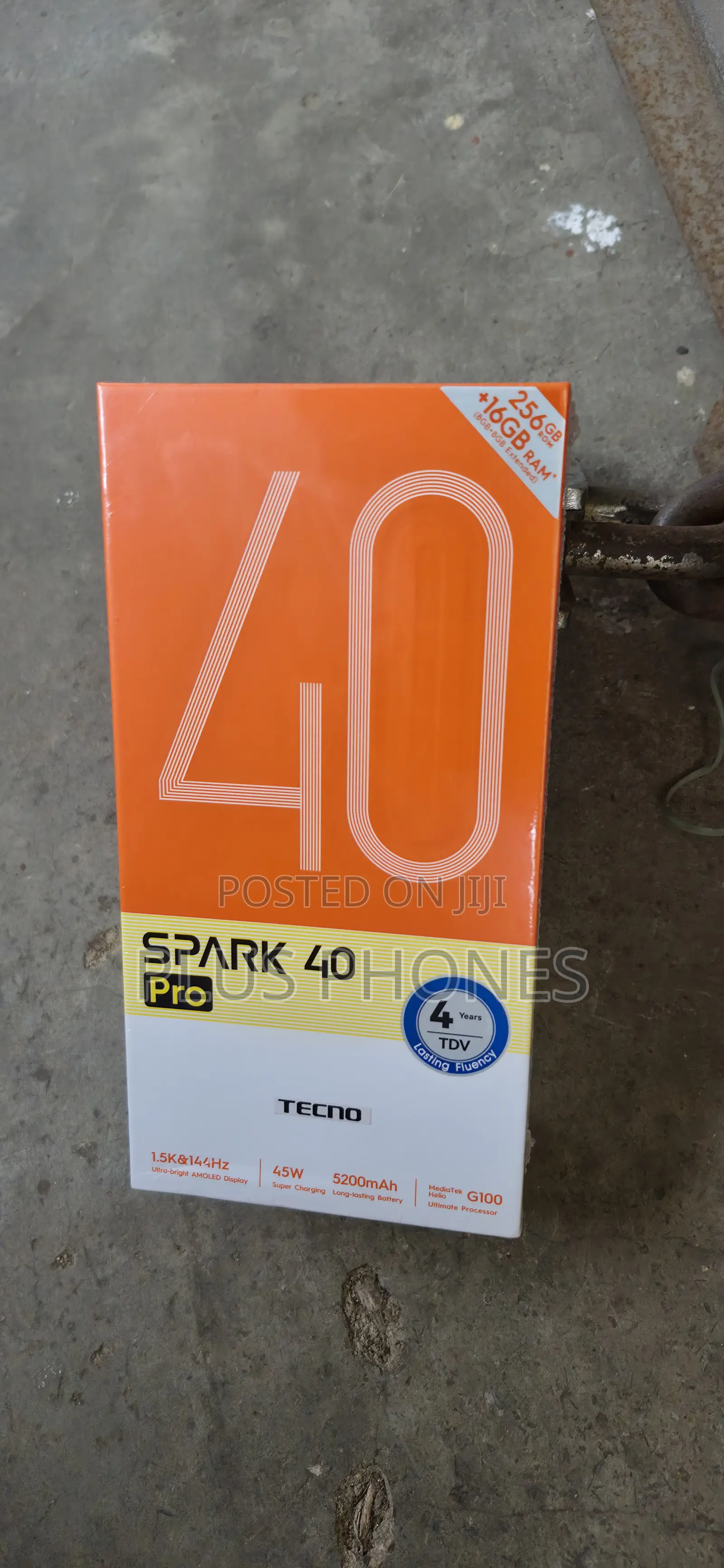 New Tecno Spark 40 Pro 256 GB Black