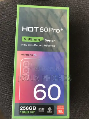 New Infinix Hot 60 Pro+ 256 GB Black