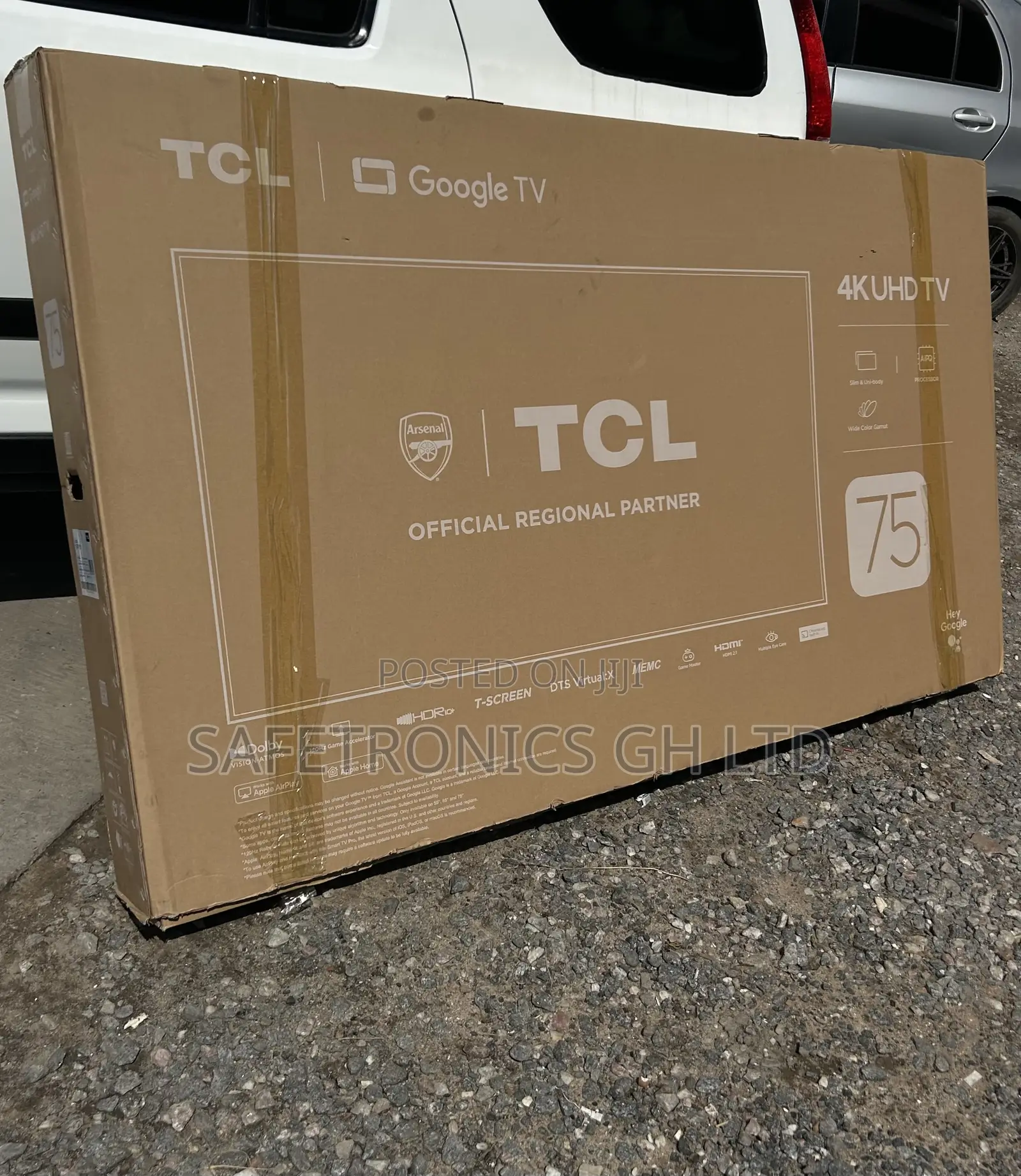 Classic Sleek TCL 75′′ HDR Frameless Google Tv 75p635