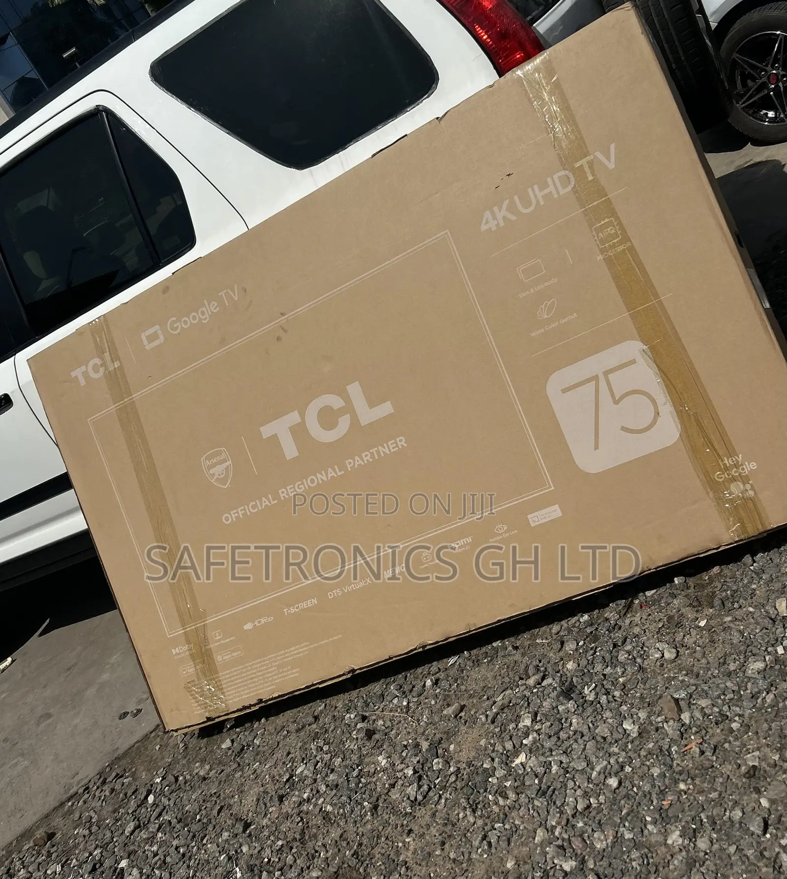 Classic Sleek TCL 75′′ HDR Frameless Google Tv 75p635