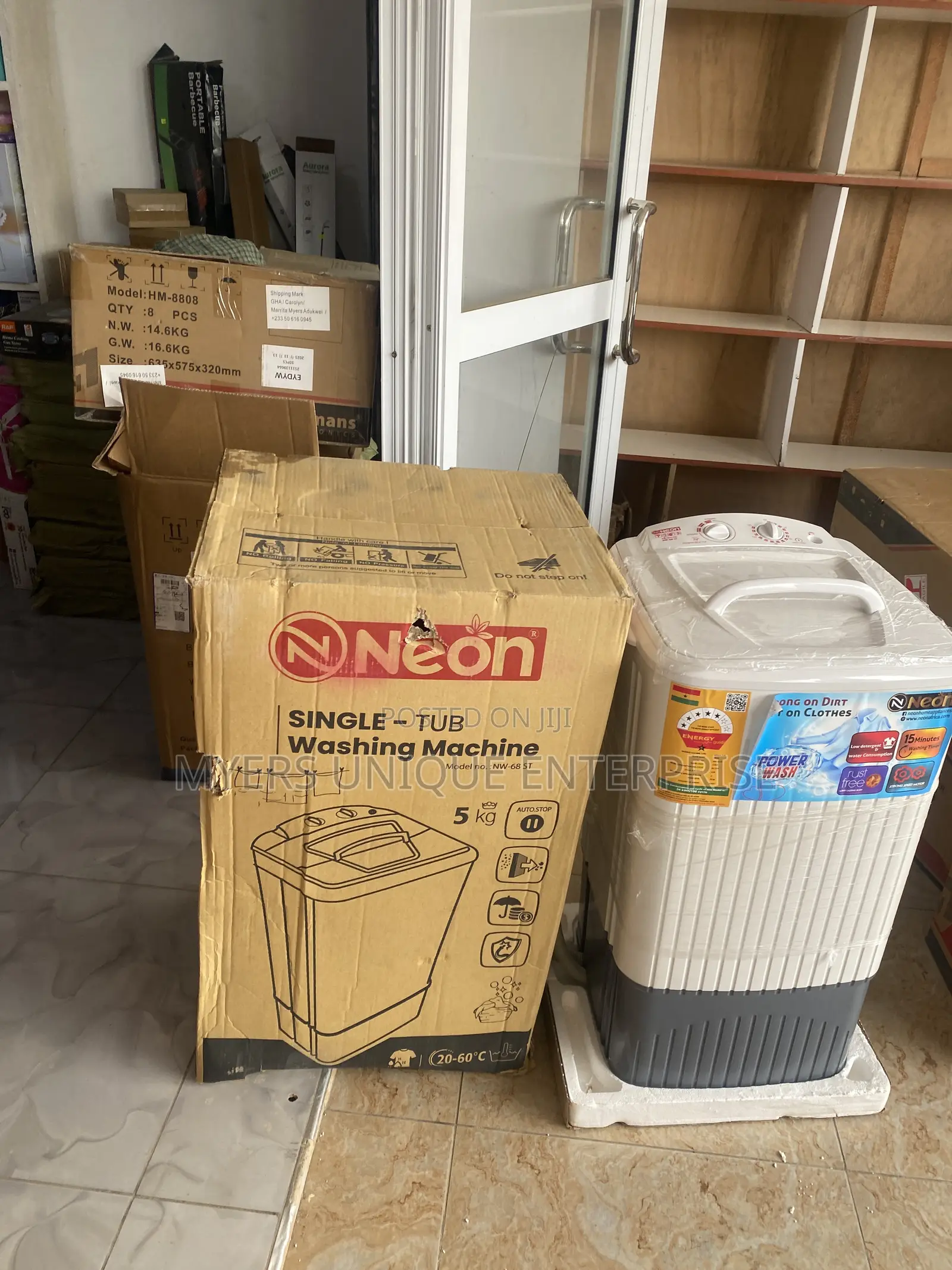 Neon Single Tub 5kg Washer-Saves Time,Water and Soap
