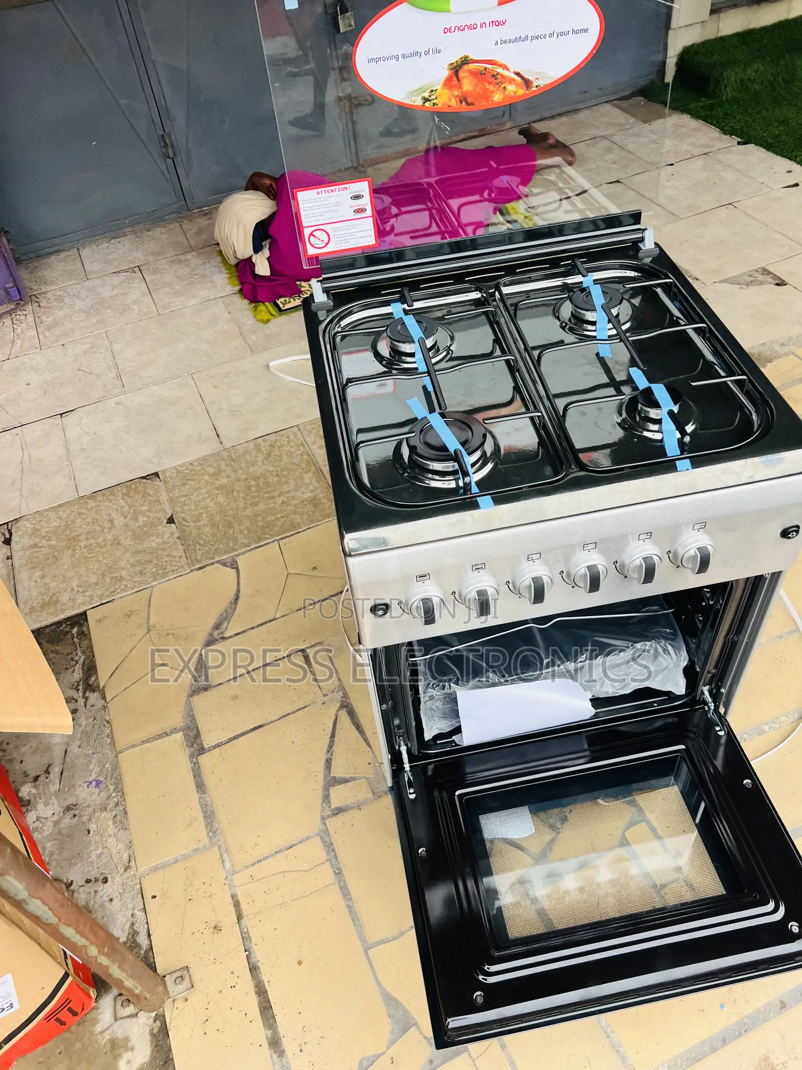 Ultra Modern Sleek New Line Gas Cooker 4b 60/60 Oven Grill