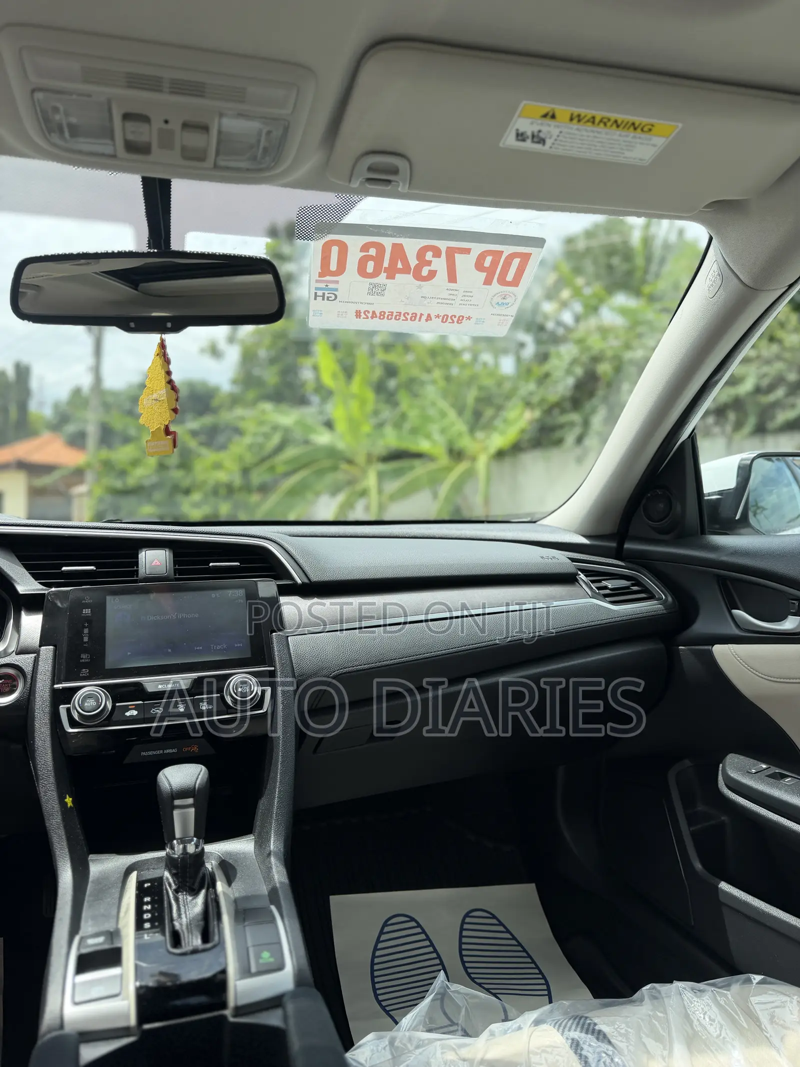 Honda Civic EX 4dr Sedan (1.5L 4cyl) 2016 White