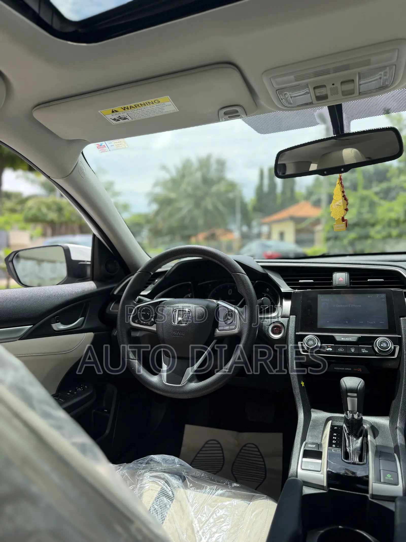 Honda Civic EX 4dr Sedan (1.5L 4cyl) 2016 White