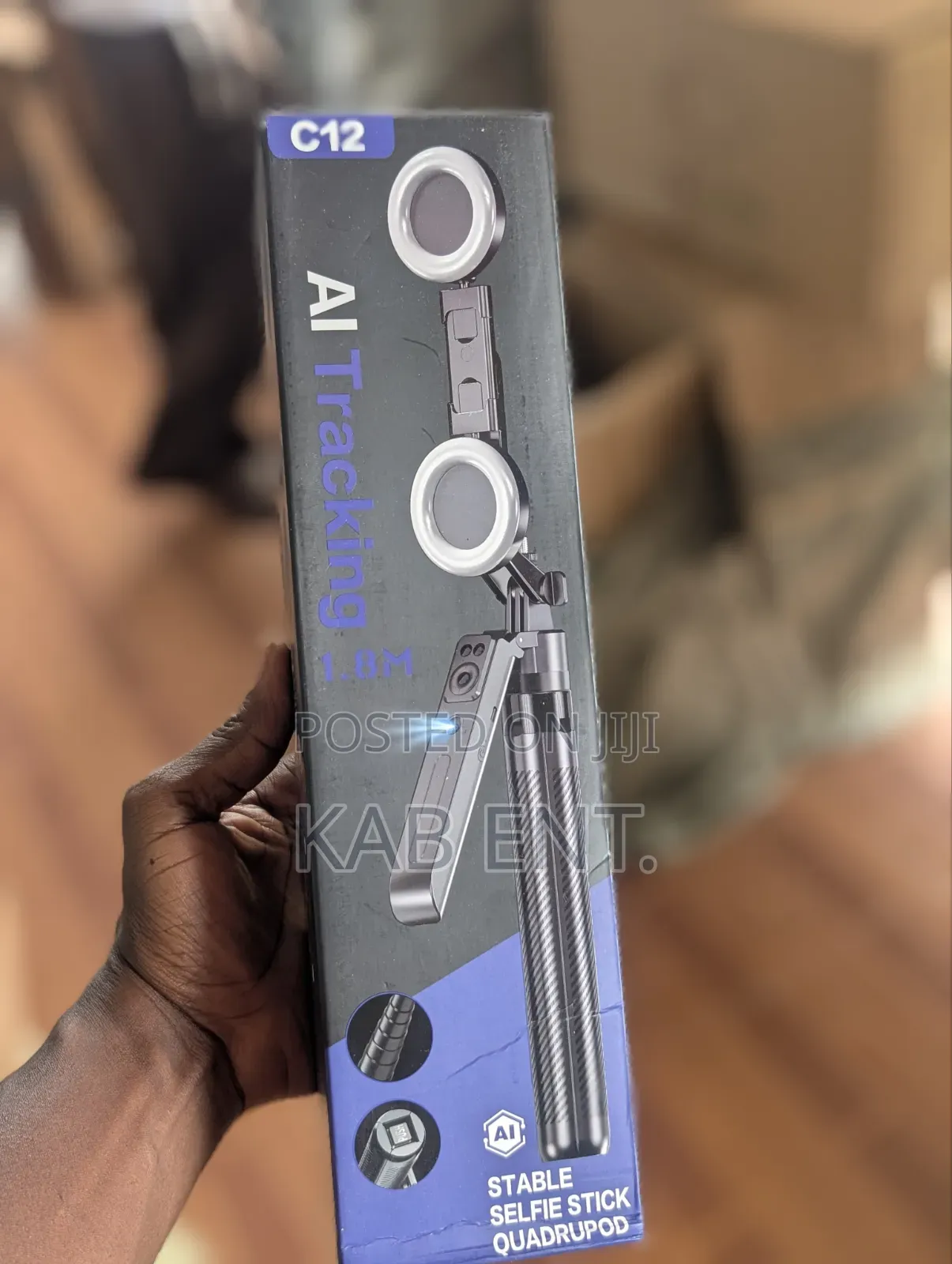 C12 Ai Tracking Selfie Stick Quadrupod — 1.8m