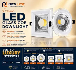 Built for Luxury Interior Round Glass Light 6w/12w/18w