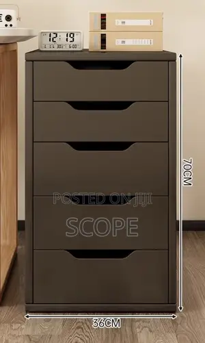 5 Drawer Under Desk Storage Cabinet