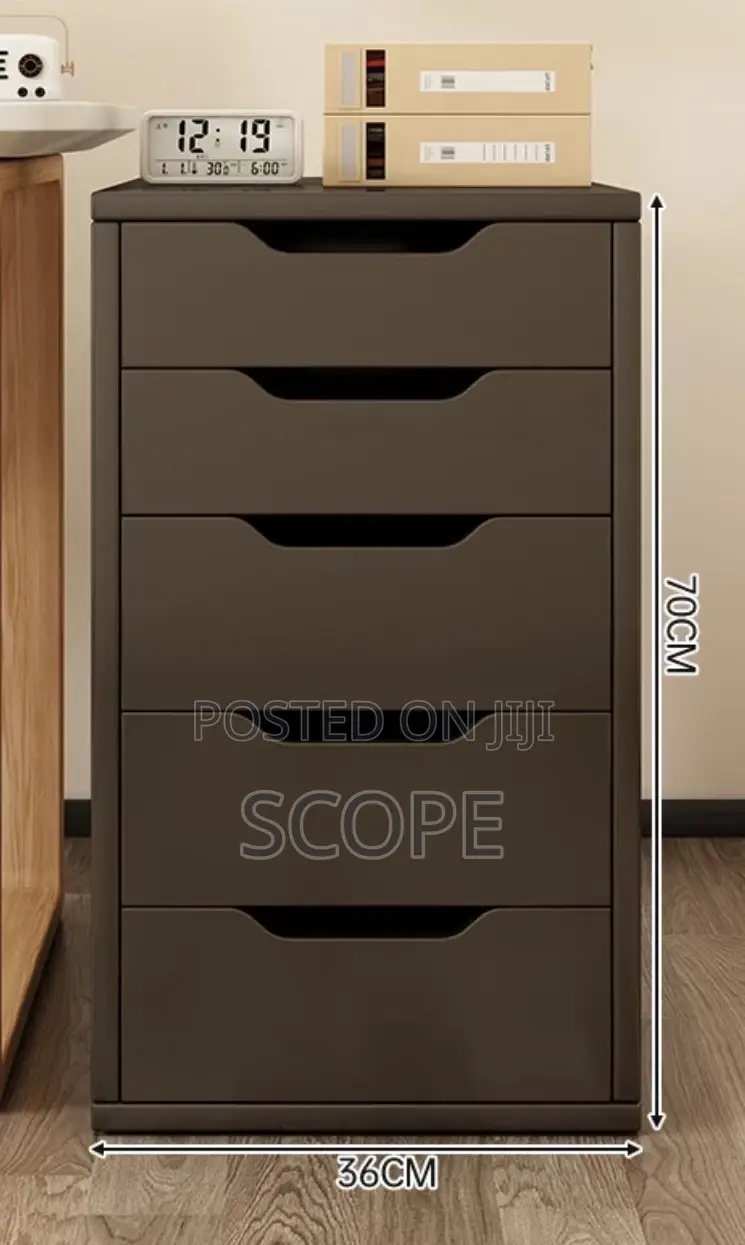 5 Drawer Under Desk Storage Cabinet
