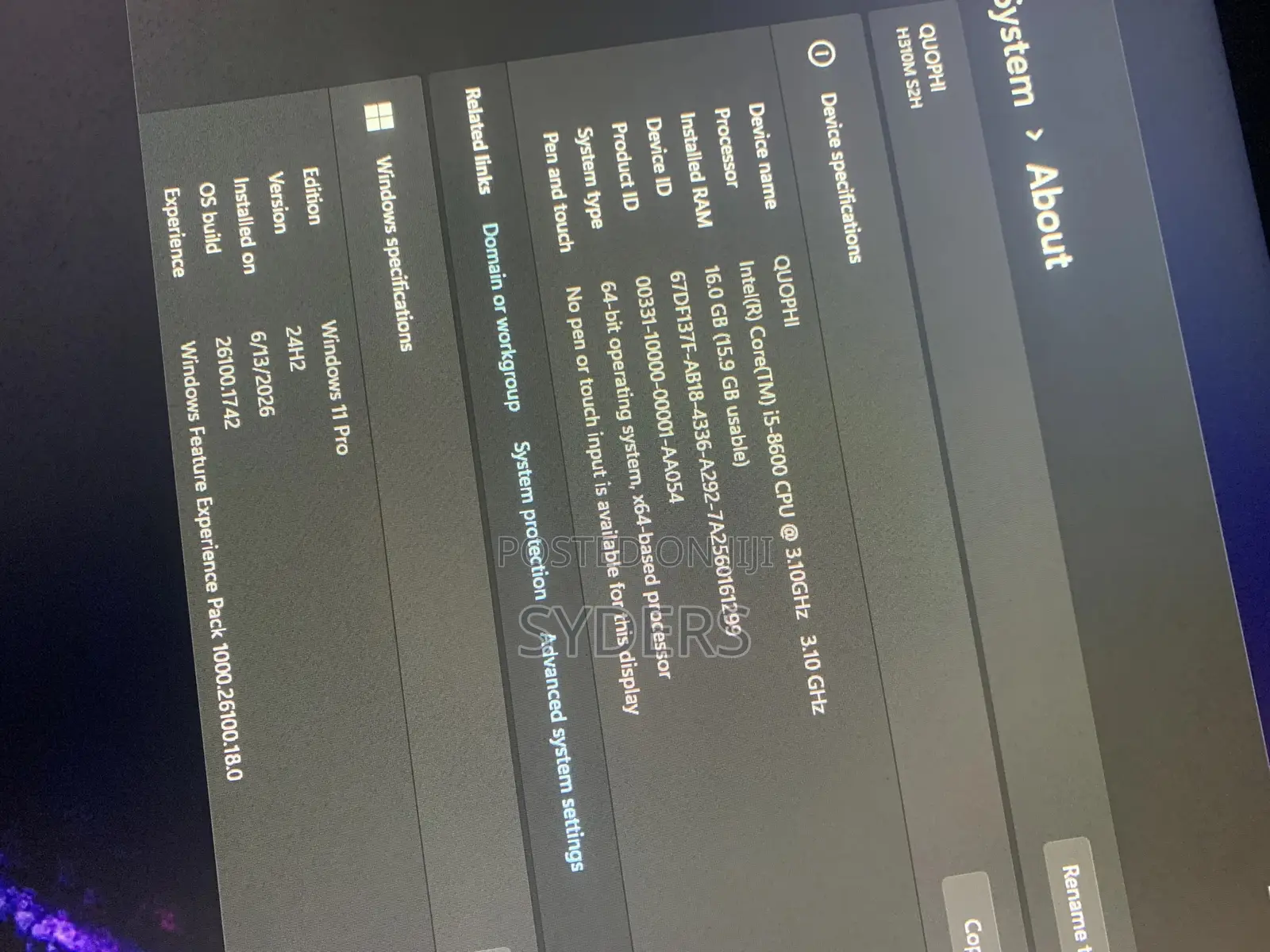 New Gigabyte GA-H110MSTX-HD3-ZK 16GB Intel Core i5 SSD 1T