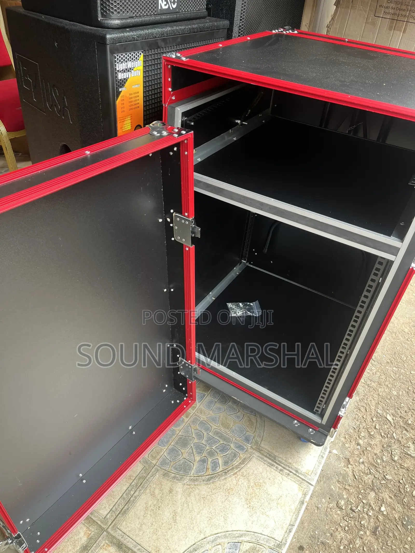16u Dj/Pa Rack Case – Heavy Duty With Wheels