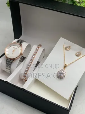 Curren Ladies Watch,Necklace Bracelet Set – Elegant Gift Set for Her