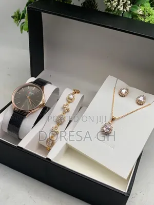 Curren Ladies Watch,Necklace Bracelet Set – Elegant Gift Set for Her