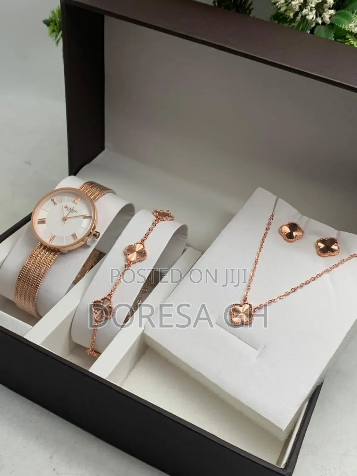 Curren Ladies Watch,Necklace Bracelet Set – Elegant Gift Set for Her