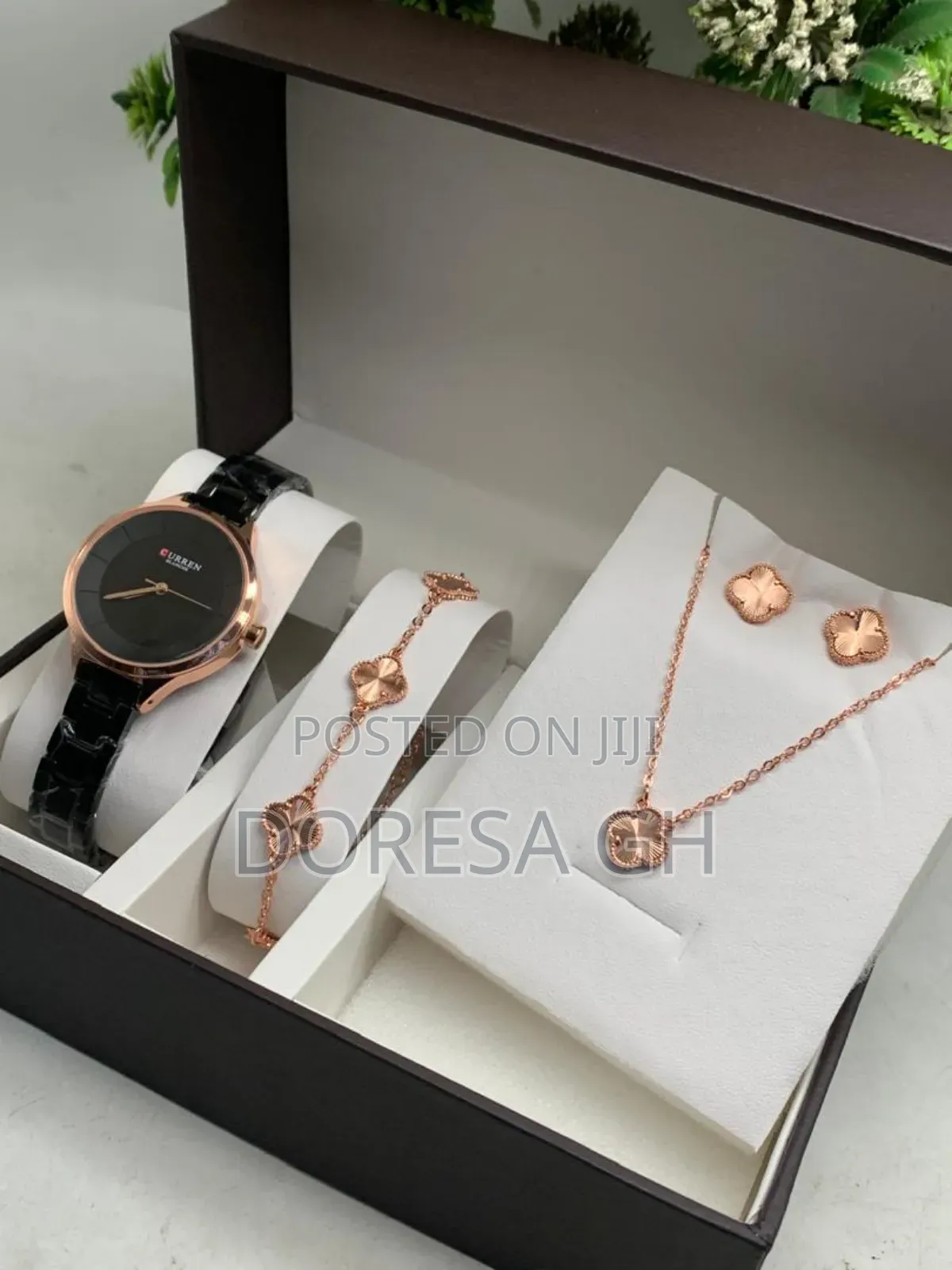 Curren Ladies Watch,Necklace Bracelet Set – Elegant Gift Set for Her