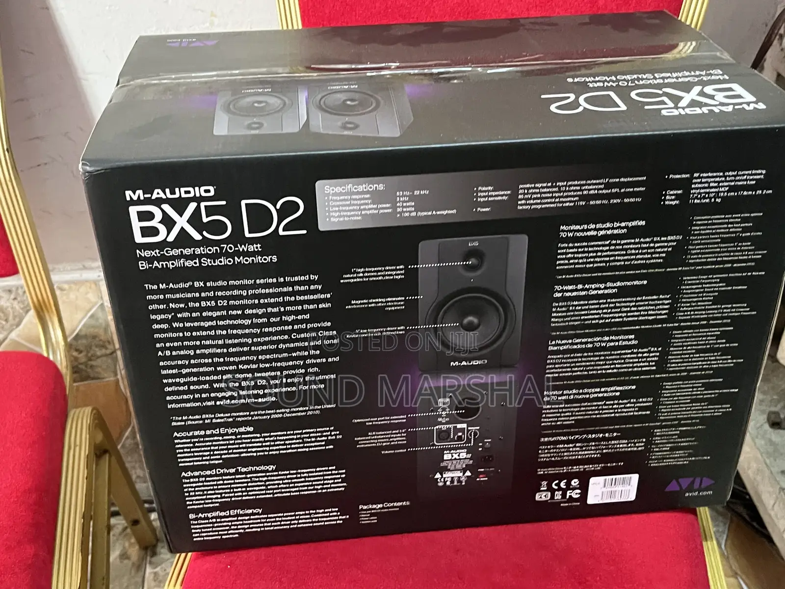 M-Audio Bx5 D2 Studio Monitor – 70w Bi-Amplified (Pair)