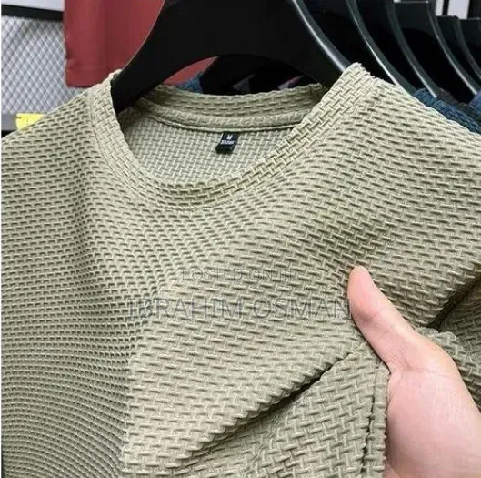 Elastic Bamboo Mesh Men's 100% Cottontshirt