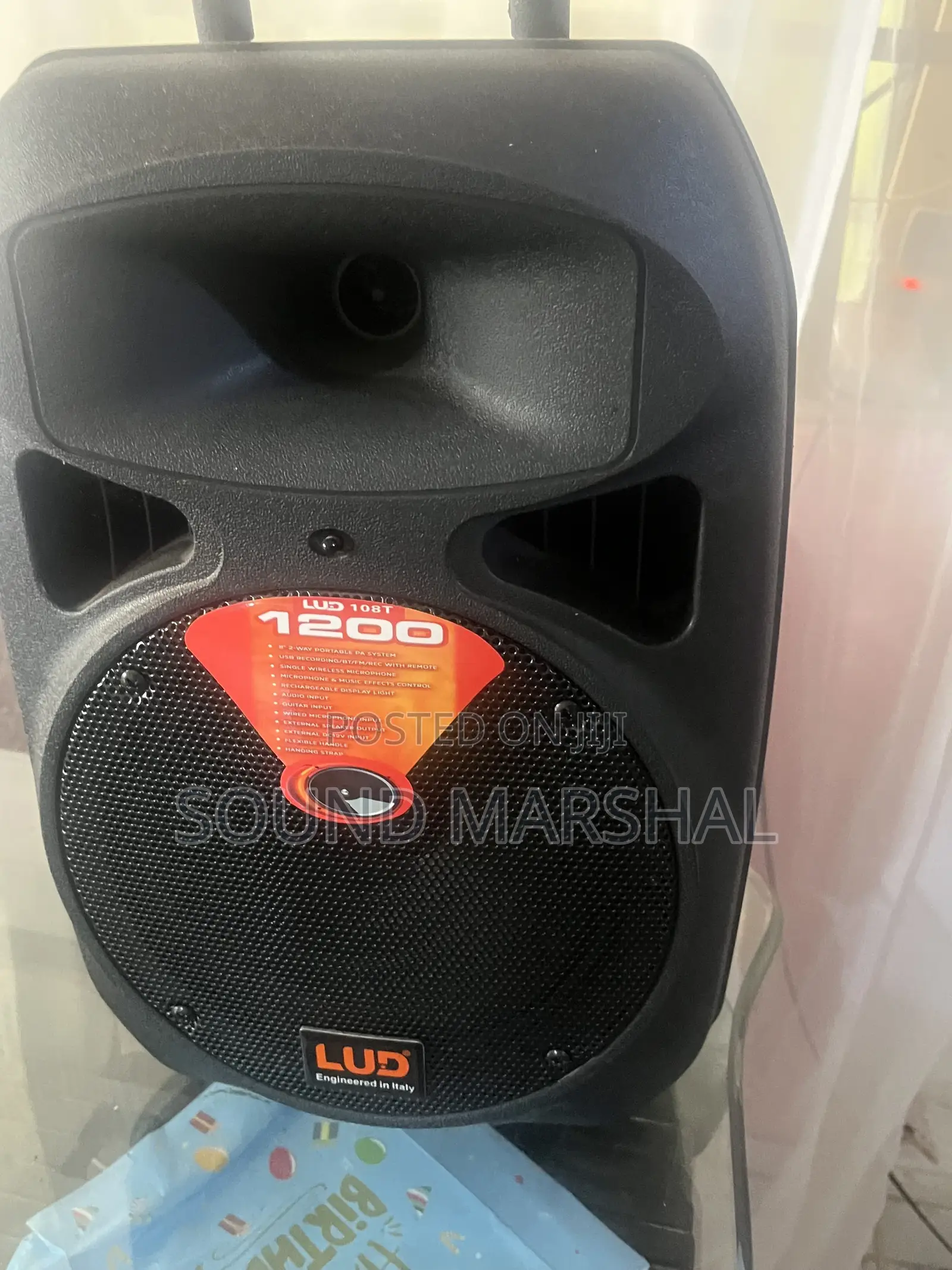 Lud 108t Portable Trolley Speaker – 8” 1200w Bluetooth