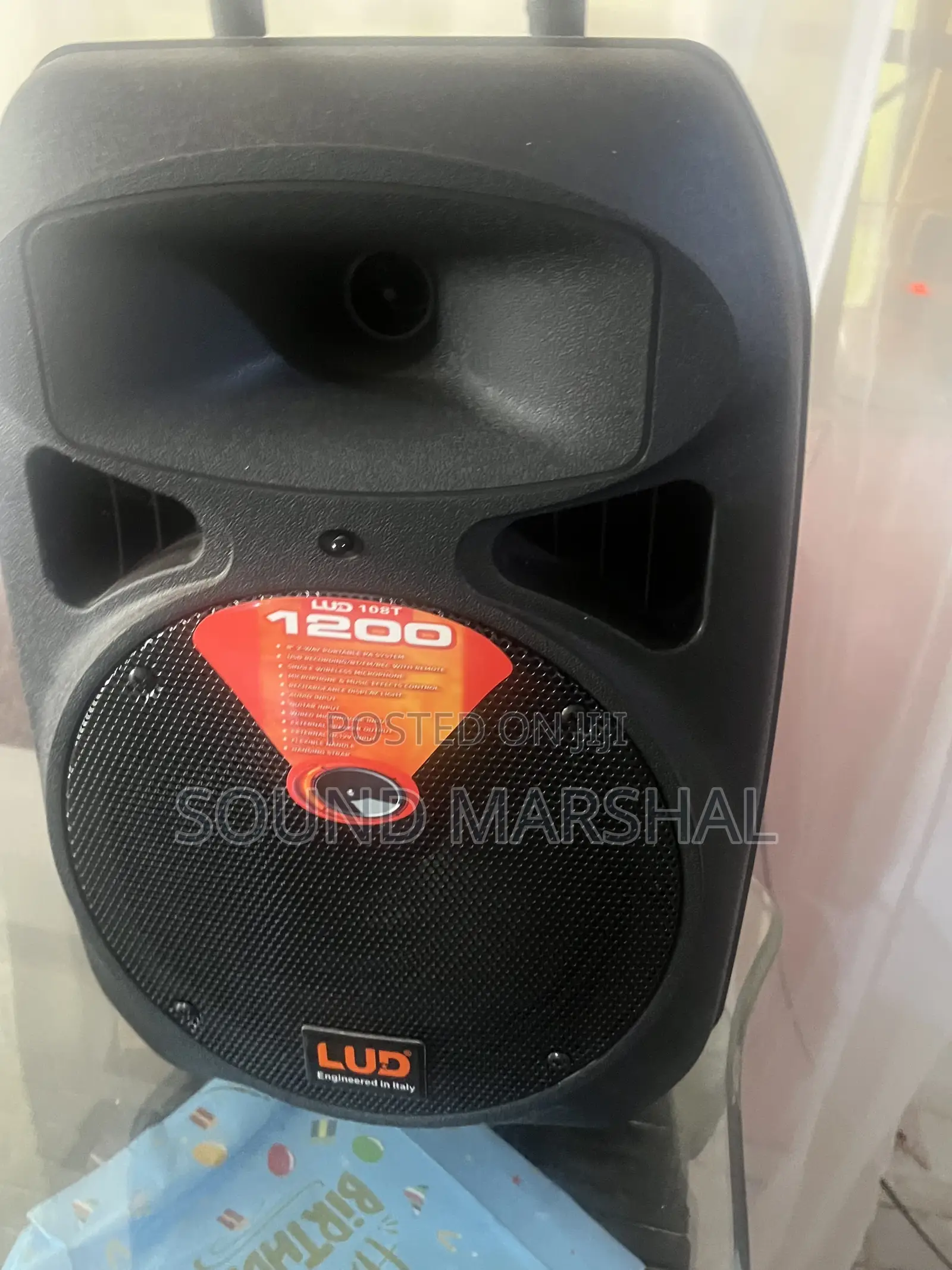 Lud 108t Portable Trolley Speaker – 8” 1200w Bluetooth