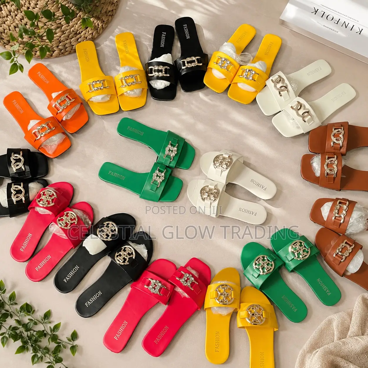 Fashionable Women's Flat Casual Slippers for Ladies | Multiple Colors