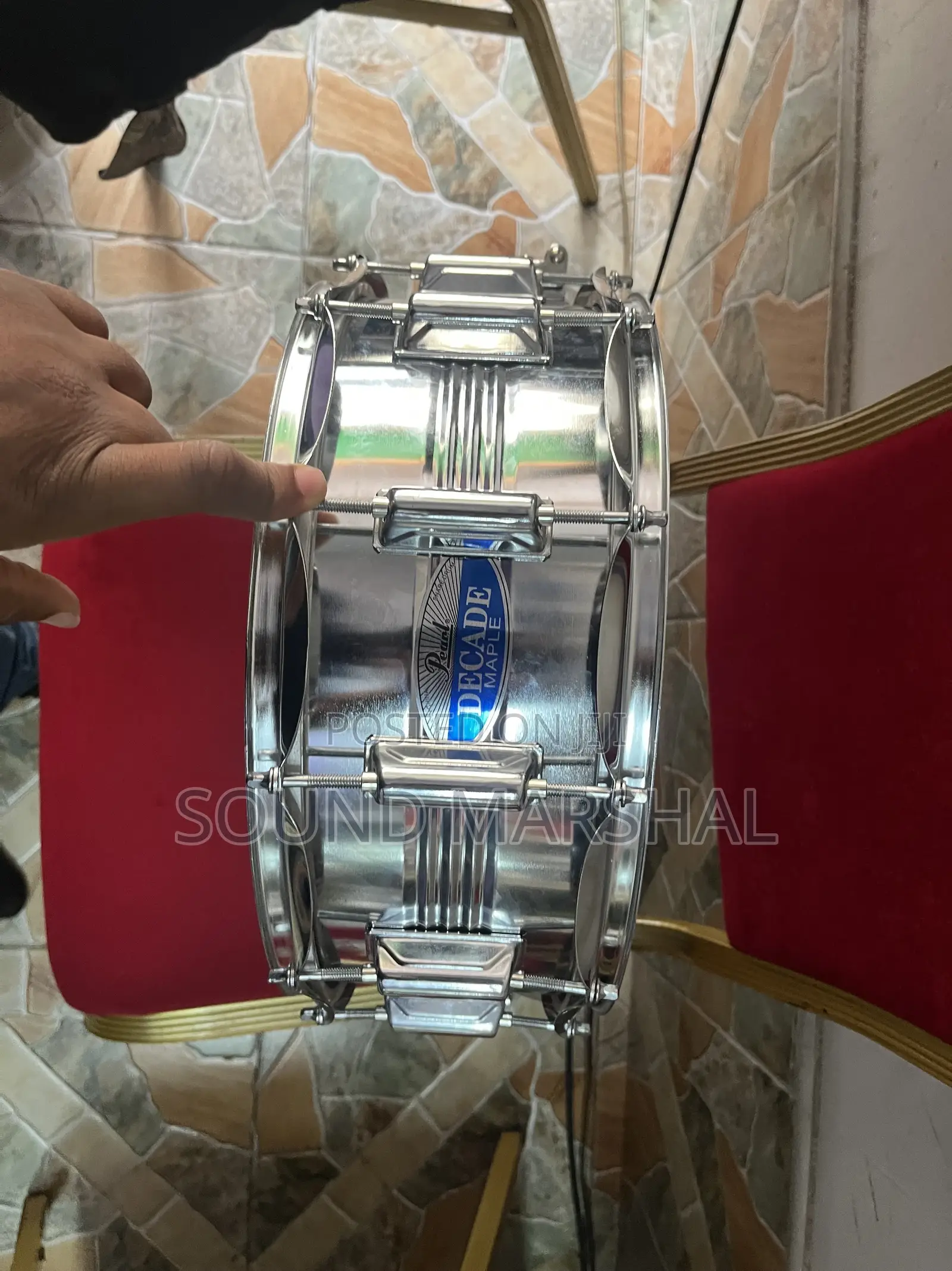 Pearl Decade Maple Snare Drum With Evans Head